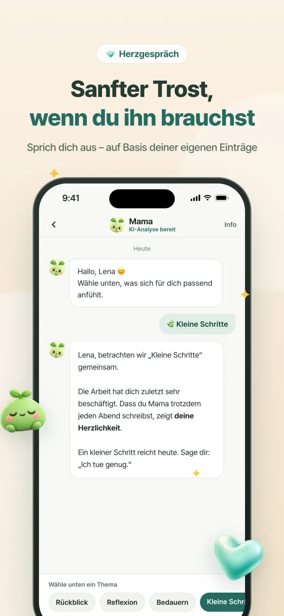Herzgespräch – persönliche, tröstende Nachricht